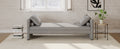 Modern Upholstered Chaise Lounger Daybed With Pillows Small Single Daybed, No Mattress Needed, Perfect For Living Rooms & Home Office,Linen Fabric, Gray Gray Linen
