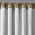 Faux Silk Embroidered Window Valance Tan 50X18