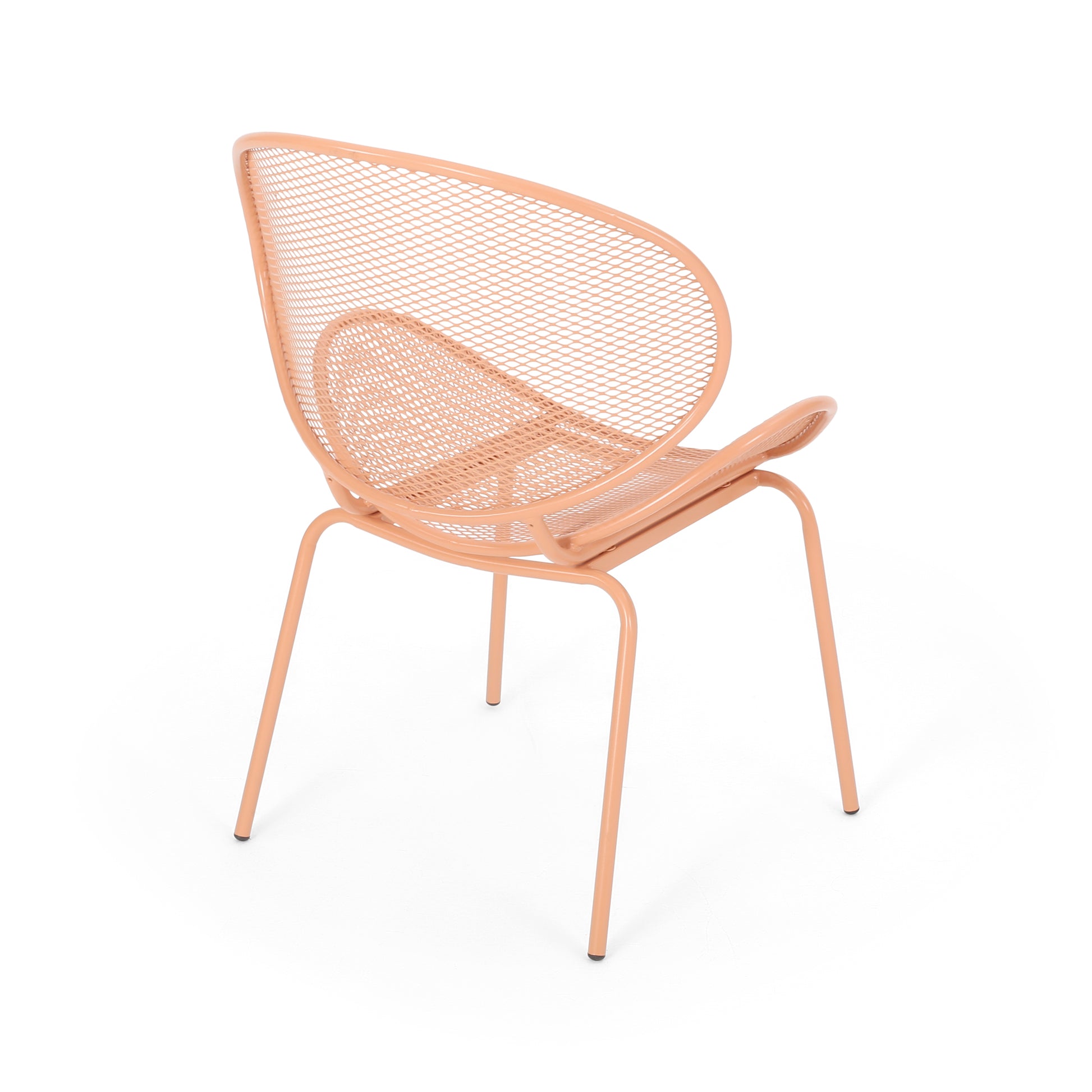 Elba Chair Set Of 2 Orange Iron