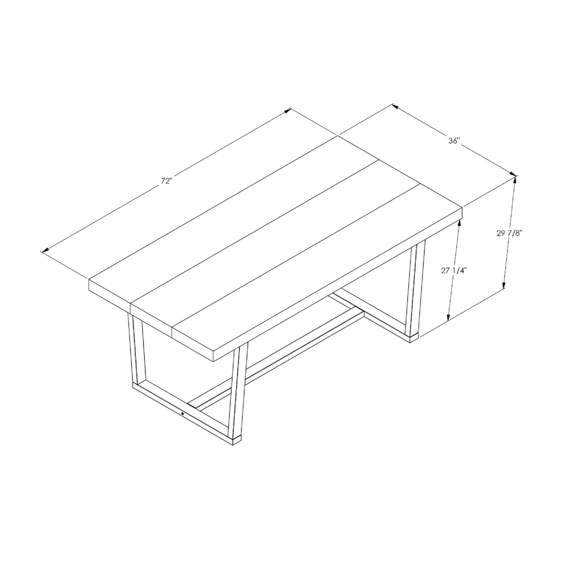 Modern Distressed Solid Wood And Metal Open Frame Dining Table Mahogany Mahogany Pine
