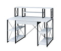 Amiel All Purpose White Finish Writing Desk White Synthetic Wood