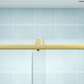 Roller Set With Wall Brackets And Anti Jump Knobs Only, 24D01P10 Gx Gold Stainless Steel