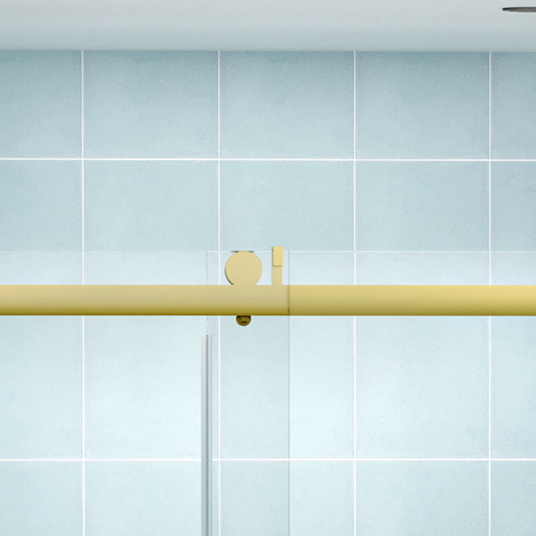 Roller Set With Wall Brackets And Anti Jump Knobs Only, 24D01P10 Gx Gold Stainless Steel