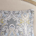 6 Piece Cotton Comforter Set Grey King King Grey Cotton