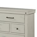 7 Drawer Dresser White Solid Wood Mdf