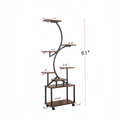 Plant Stand Indoor With Grow Lights, 8 Tiered Indoor Plant Shelf, 61