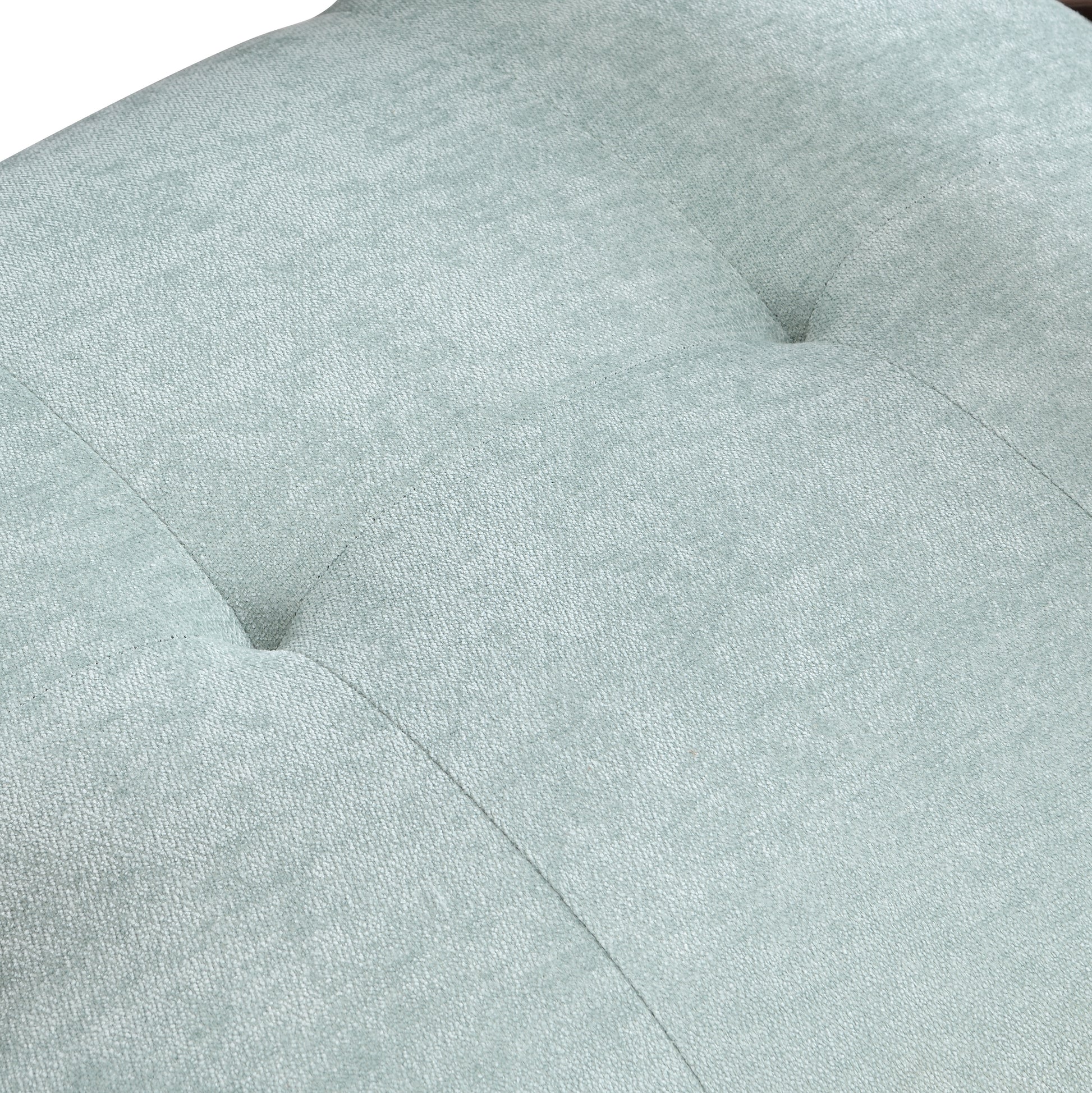 Scandi Comfort Lounge Chair Green Solid Wood Mdf