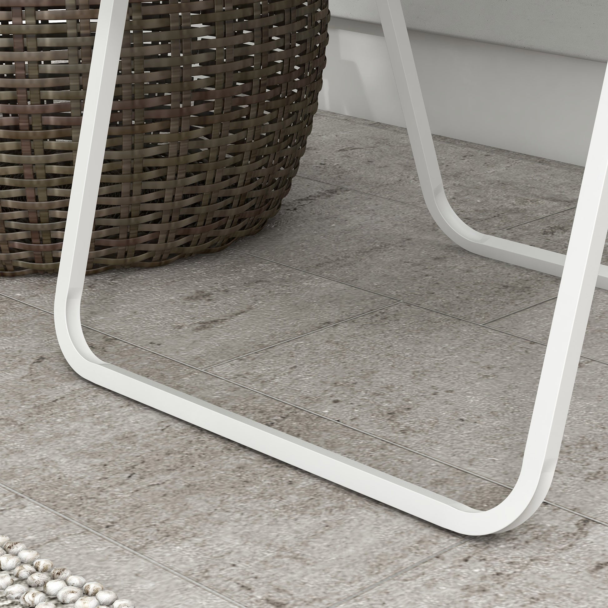 Outsunny Set Of 2 Patio Folding Chairs, Classic Outdoor Camping Chairs, Portable Lawn Chairs For Camping, Garden, Pool, Beach, Backyard W Armrests, Blue Blue Steel