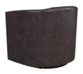 Little Brown Swivel Accent Chair Brown Foam Engineered Wood