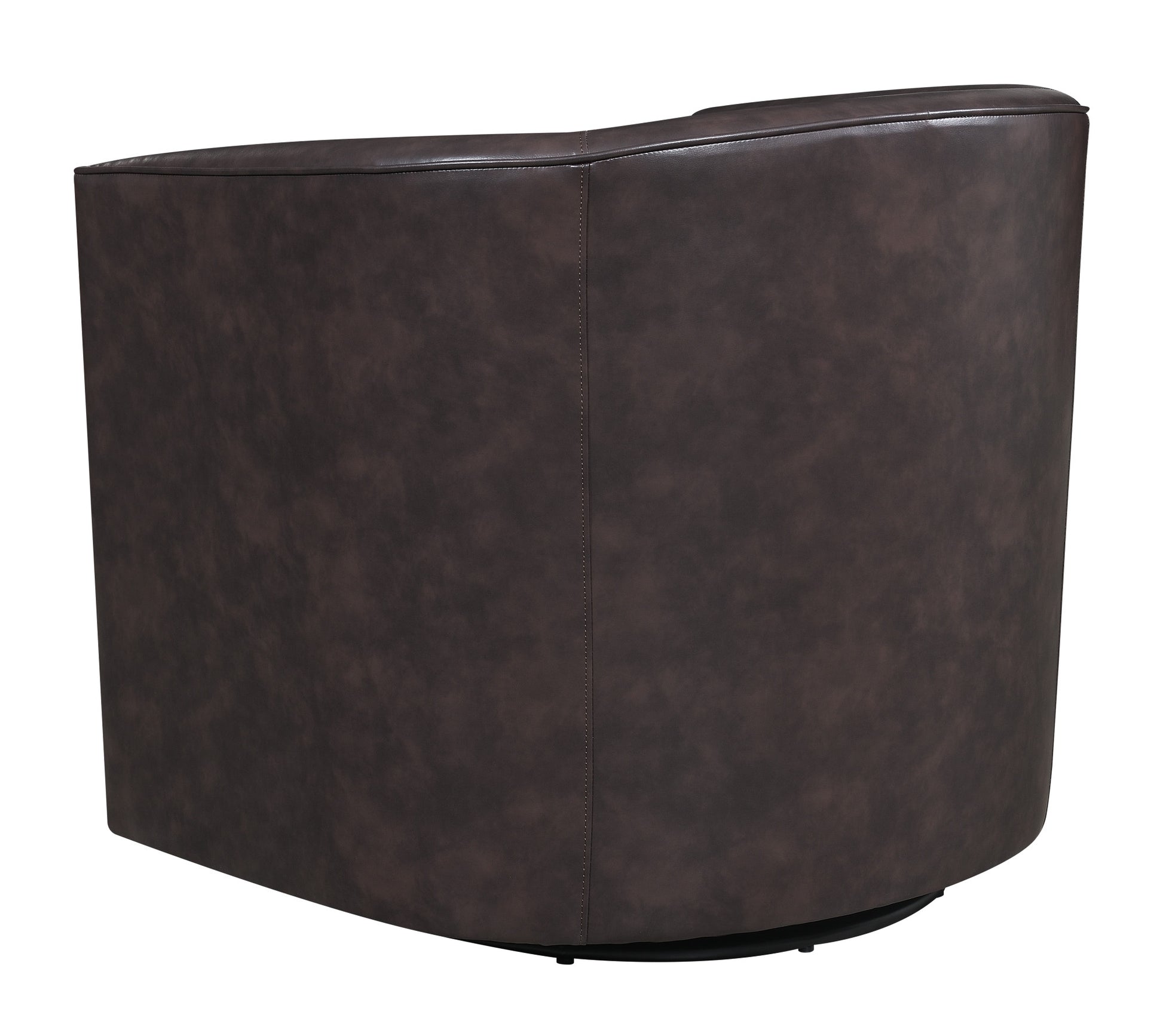Little Brown Swivel Accent Chair Brown Foam Engineered Wood