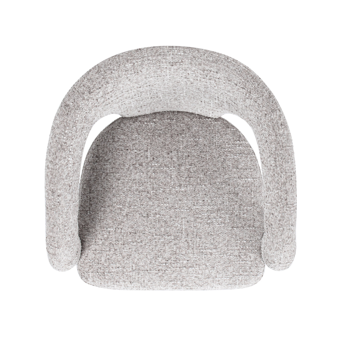 Sydney 25" Fully Upholstered Barrel Dining Chair, Multi Greige Beige Chenille Beige Foam Chenille