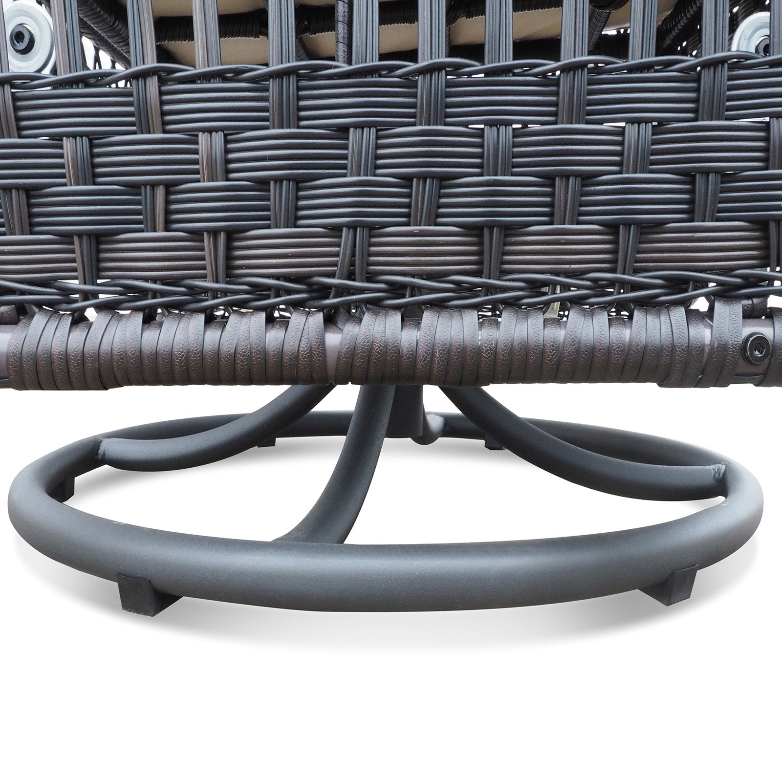 3 Pieces Conversation Set, Outdoor Wicker Rocker Swivel Patio Bistro Set, Rocking Chair With Glass Top Side Table,Navy Blue Yes Complete Patio Set Navy Blue Seats 2 Weather Resistant Frame Garden & Outdoor Retro,Vintage Complete Patio Sets Hdpe Metal