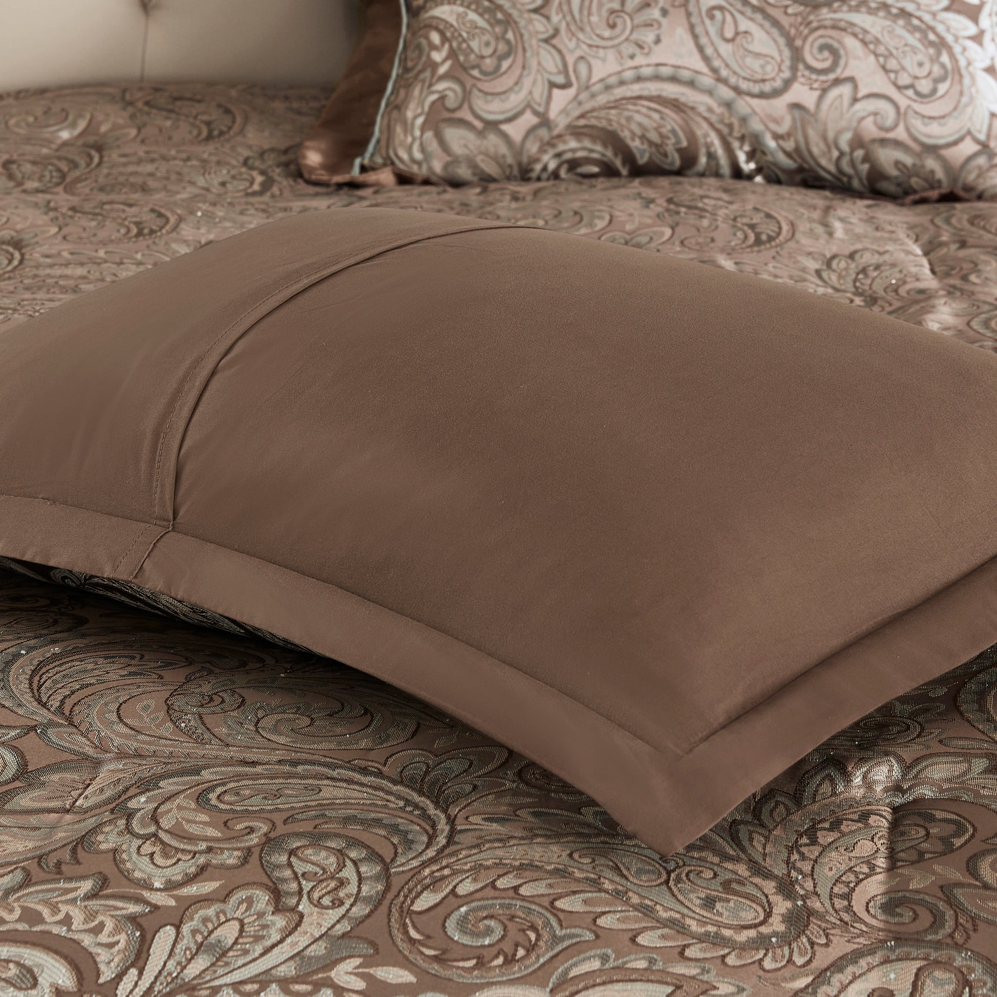 12 Piece Comforter Set With Cotton Bed Sheets Blue Brown Cal King California King Blue Brown Cotton