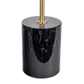 Nova Hydro Black Table Lamp With On Off Switch Double Lamp With Faux Marble Base Black,Gold,Marble Table&Floor Lamps Faux Marble,Metal