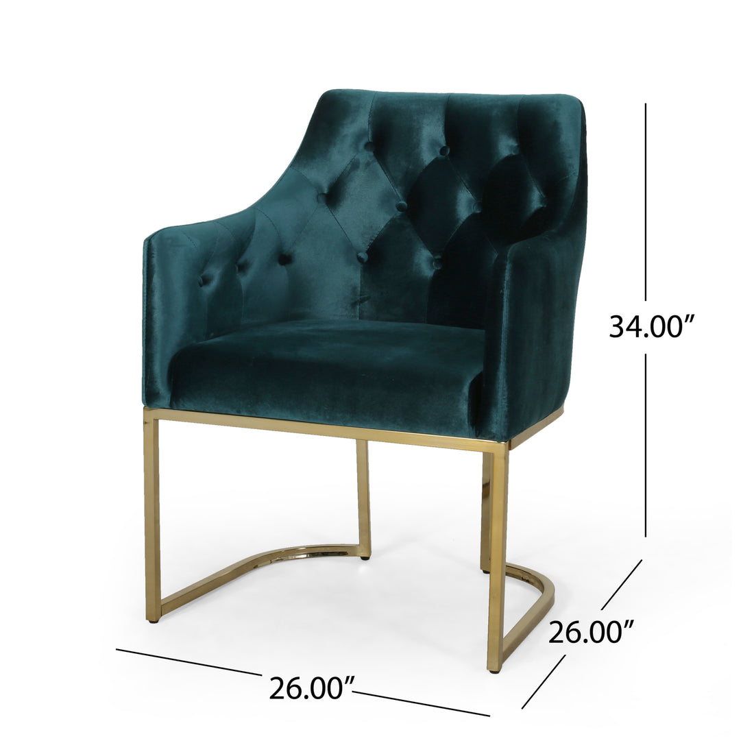 Club Chair Teal Altay Velvet