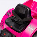 12V Kids Ride On Electric Tractor Black Knight,Kids Ride On Toy.2Wd,Non Skid Tires, Steering Wheel, Foot Pedal,With Removable Storage Tug,Light,Bluetooth,Music,Mp3,Usb,Power Display For Kids Aged 2 3. Rose Red 50 99 Lbs Polypropylene