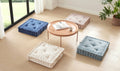 Poly Chenille Square Floor Pillow Cushion 24X24