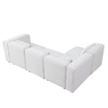 Modular Sofa Beige Chenille Fabric, Simple And Grand, The Seat And Back Is Very Soft. This Is Also A Knock Down Sofa Beige Chenille 4 Seat