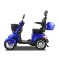 Xl3D4L Electric Mobility Recreational Travel Scooter For Adults,Mobility Scooters For Seniors, 4 Wheel Powered Mobility Scooters Blue Abs Pc Abs Pc