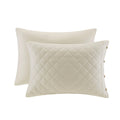 4 Piece Cotton Reversible Tailored Bedspread Set Khaki King King Khaki Cotton