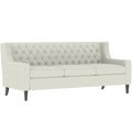 78.75'' 3 Seater Sofa, Button Tufted Backrest With Comfy Cushion, Mid Century Modern Couches For Living Room, Upholstered Comfy Sofa Couch For Bedroom, Apartment Beige Polyester 3 Seat