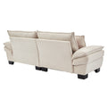 Corduroy Sofa Sleeper Couch Loveseat Sofa With Pillows Comfy Upholstered Deep Seat Sofa For Bedroom,Living Room,Apartment,Office,Dorm Beige Corduroy Beige Foam Upholstered 2 Seat