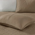 Reversible Quilt Set Mocha Full Queen Mocha Cotton
