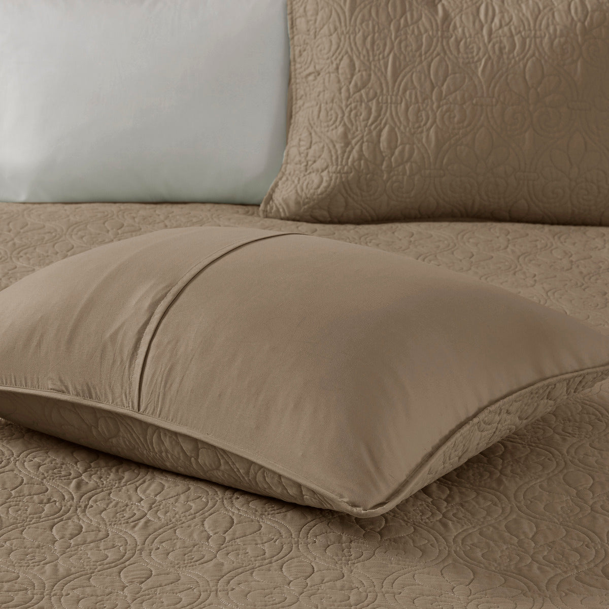 Reversible Quilt Set Mocha Full Queen Mocha Cotton