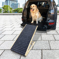 Dog Ramp For Bed, Extra Wide Excellent Traction, Pet Ramp For Small Large Dogs To Get On Couch Car, Non Slip Rubber Surface, 17