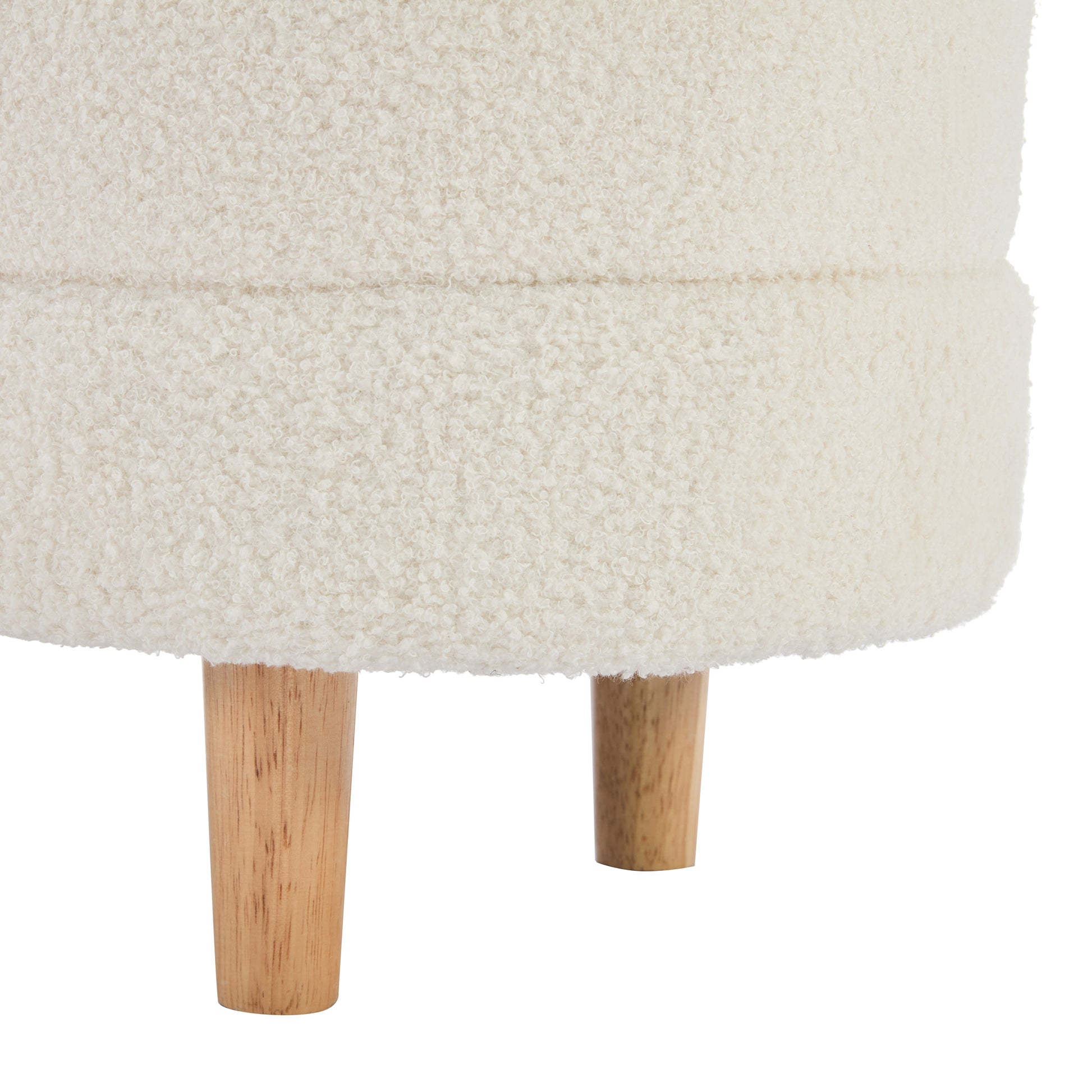 2 Pieces Bedroom Sets Twin Size Flower Shaped Upholstered Led Platform Bed With Storage Ottoman Sherpa Fabric, White Twin White 2 Piece Set Wood