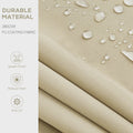 Outsunny 8' X 6.5' Retractable Awning, Patio Awning Sunshade Shelter With Manual Crank Handle, 280Gsm Uv Resistant Fabric And Aluminum Frame For Deck, Balcony, Yard, Beige Beige Polyester