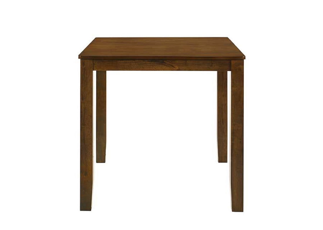 Beautiful Cherry Color Counter Height 5Pc Dining Set Pub Height Square Dining Table Cream Upholstered Chair Dining Room Set Wooden Brown Wood Dining Room Fixed Table Square Dining Table With Chair