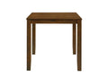 Beautiful Cherry Color Counter Height 5Pc Dining Set Pub Height Square Dining Table Cream Upholstered Chair Dining Room Set Wooden Brown Wood Dining Room Fixed Table Square Dining Table With Chair