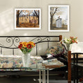 2 Piece Vignette Country Living White Framed Wall Art For Living Room, Bedroom Wall Art Print For Home Decor By Billy Jacobs Multicolor Wood Paper