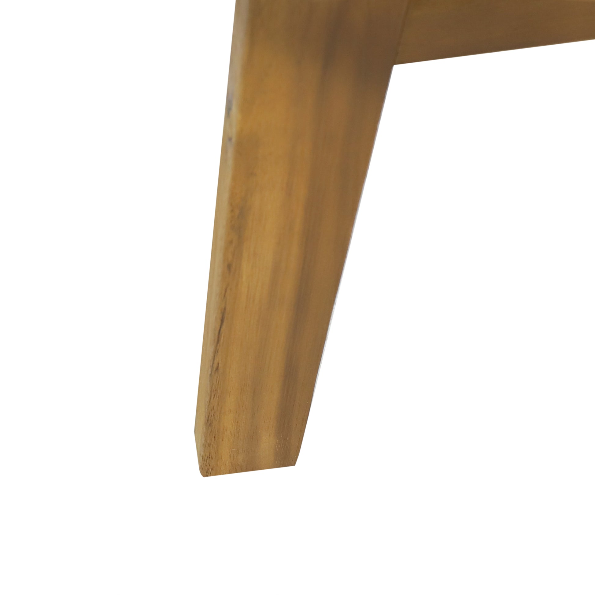 Outdoor Wooden Loveseat With Cushions White Teak 55.50" W X 27.00" D X 25.50" H Yes Teak Foam Acacia Wood