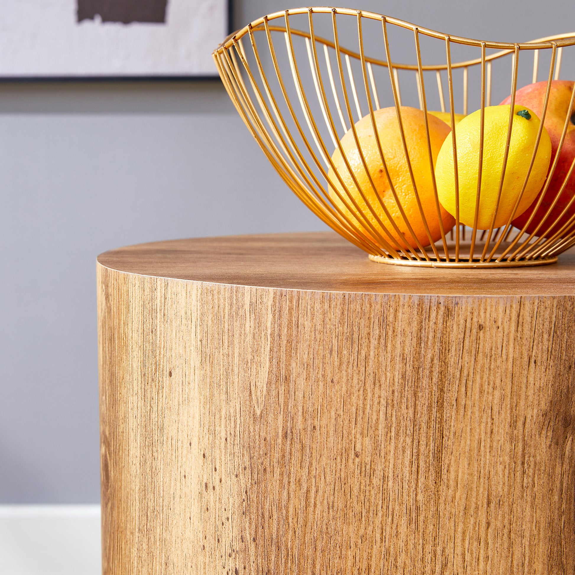 The Cylindrical Table With Its Patterned Design Can Be Easily Integrated Into A Variety Of Interior Styles, From Coffee Tables To Small Dining Tables, Workbenches Or Makeshift Writing Desks. Wood Mdf