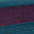 Anya Boho Chic Wingback Accent Arm Chair, Floral & Leopard, Blue Teal & Purple Velvet Teal Multi Foam Fabric
