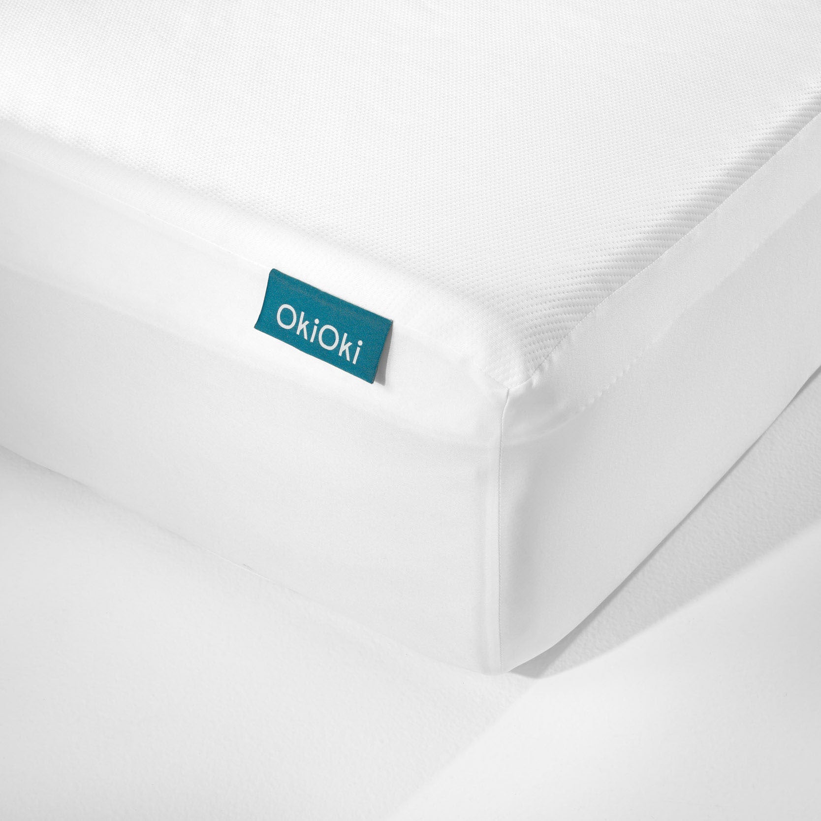 Okioki Mattress Protector King Cream White Fabric King