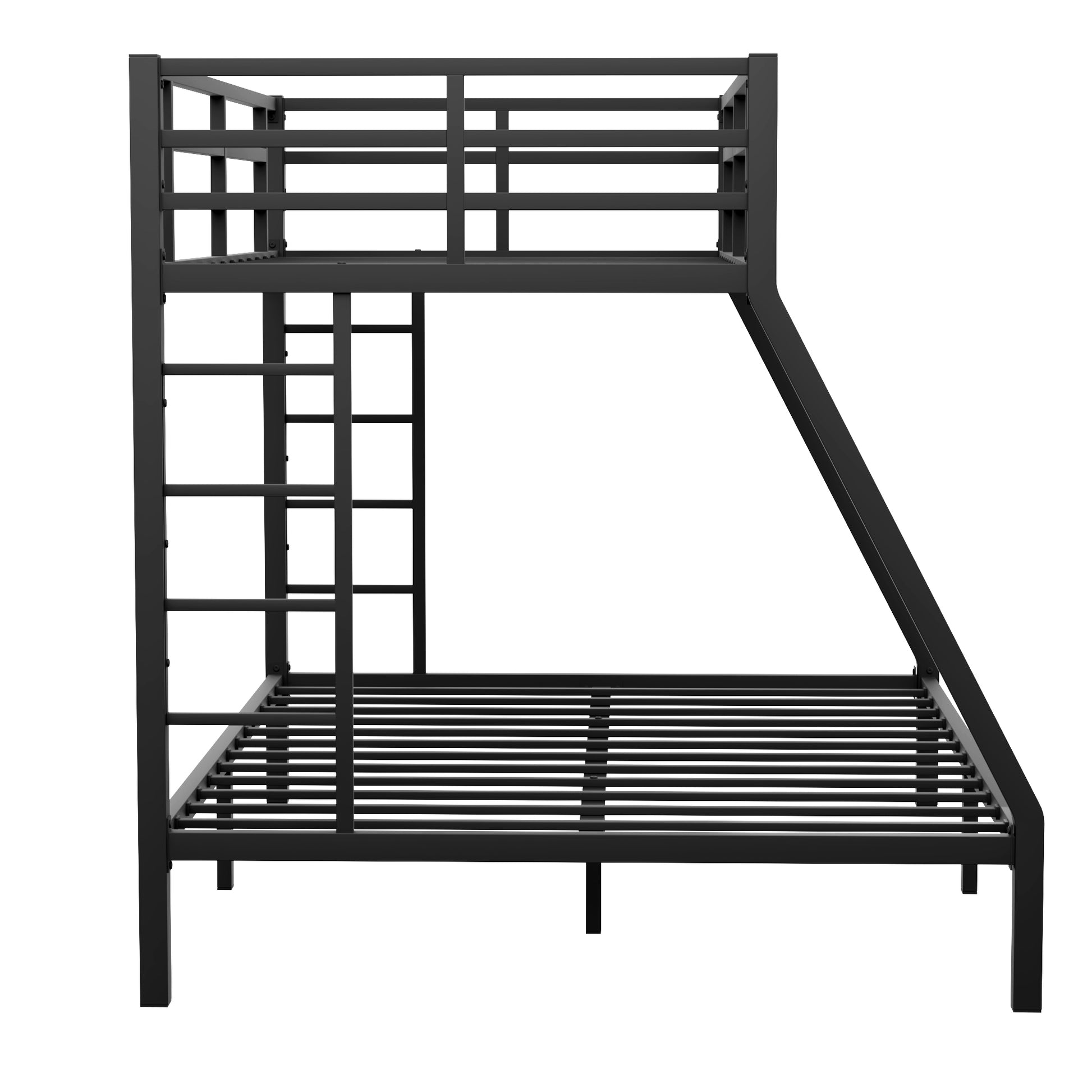 Metal Twin Xl Over Queen Bunk Bed For Teens And Adults,Space Saving Noise Reduced No Box Spring Needed Expect Arrive Date 2024 7 17 Twin Xl Black Metal