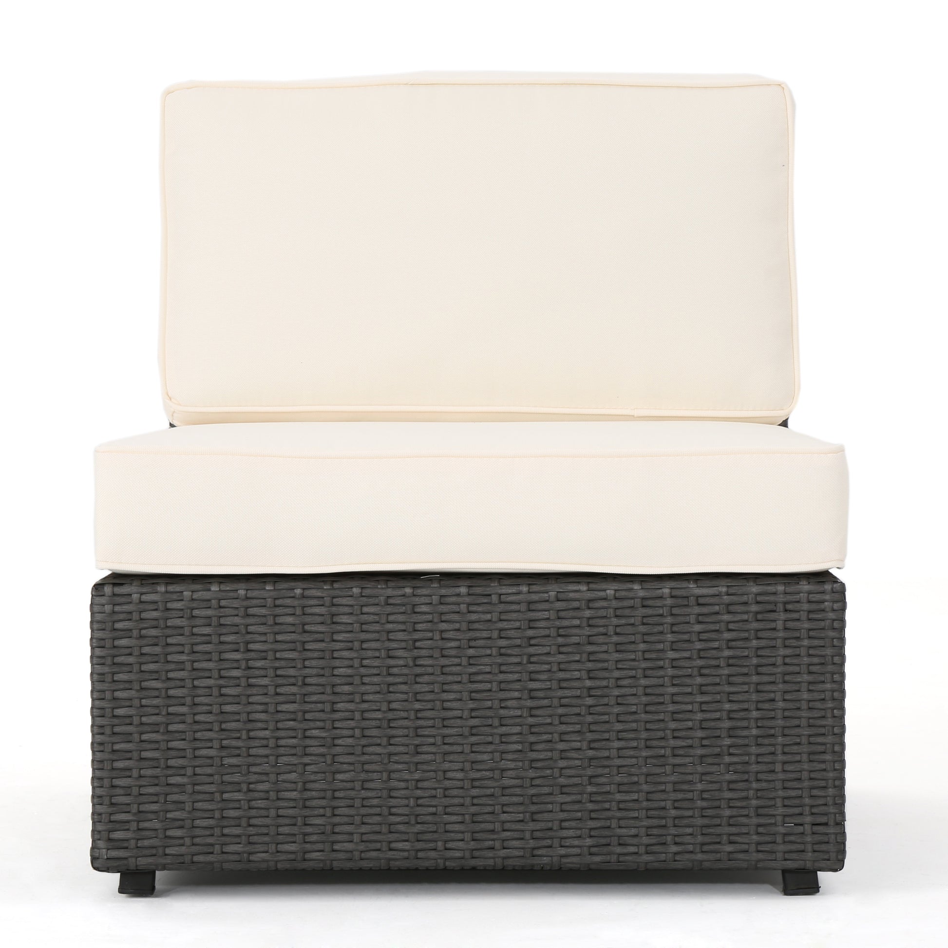 Santa Cruz 4Pc Set Grey Pe Rattan Iron