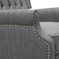 One And Half Seater Recliner Charcoal Fabric