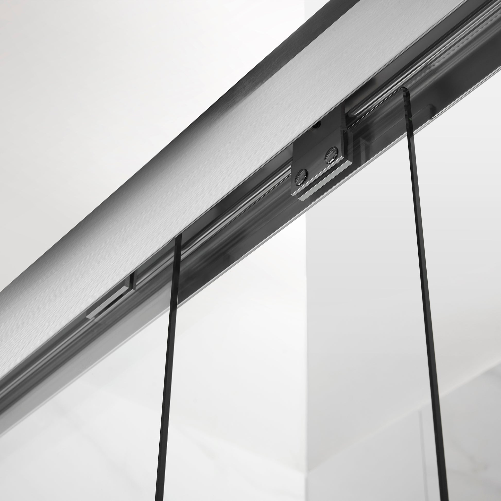 Framed Sliding Shower Door 56" 60"W X 75"H, Bypass Double Sliding Glass Door With 1 4" 6Mm Clear Glass, Brushed Nickel Finish Brushed Nickel Bathroom American Design Glass Metal