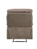 Light Brown Recliner With Pillow Top Arm Light Brown Manual Handle Metal Primary Living Space Tight Back Handle Pillow Top Arms Fabric Metal