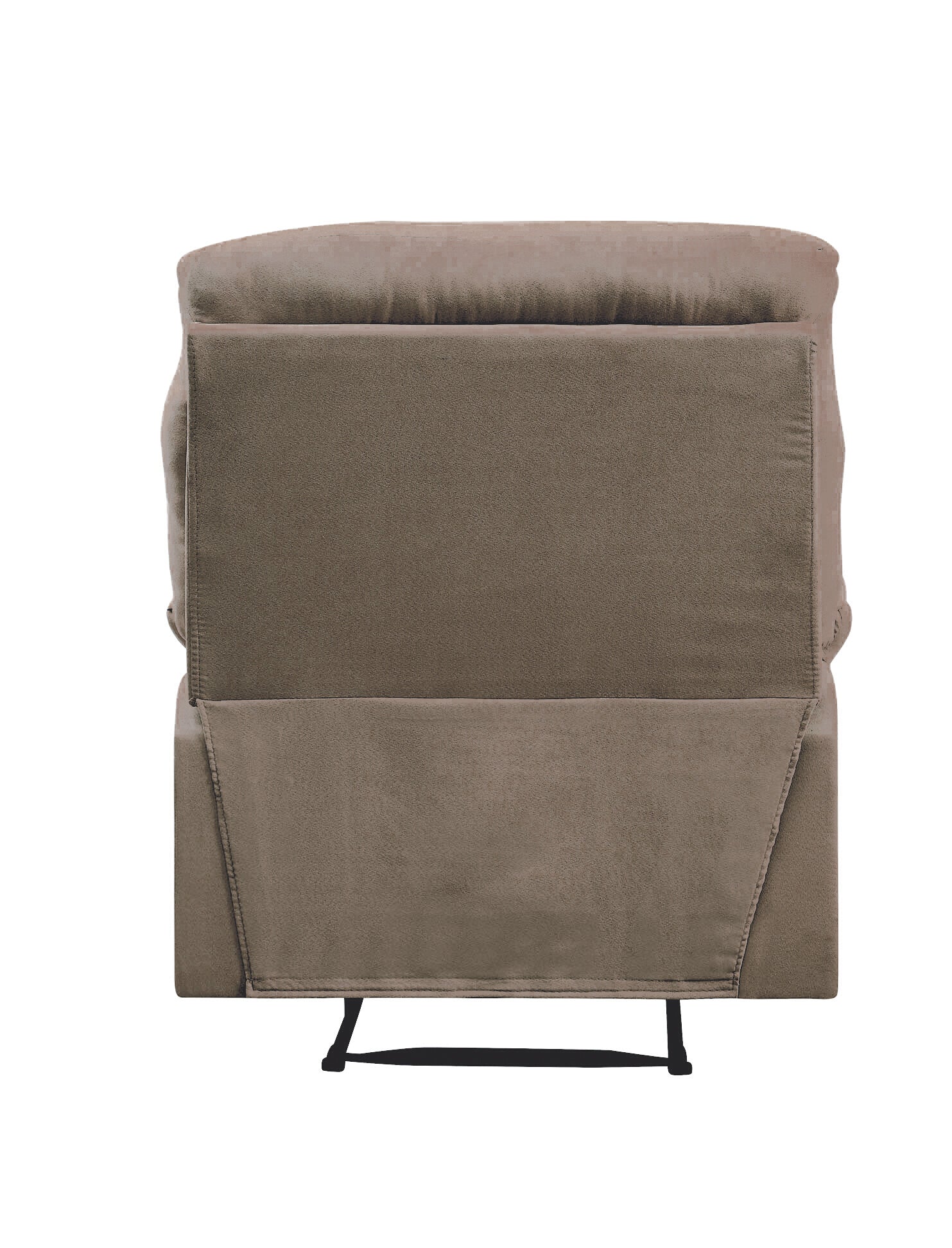 Light Brown Recliner With Pillow Top Arm Light Brown Manual Handle Metal Primary Living Space Tight Back Handle Pillow Top Arms Fabric Metal