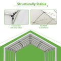 20X40Ft Party Tent Heavy Duty, Large Wedding Event Shelters With 3 Carry Bags & Removable Sidewalls, Outdoor Canopy Gazebo Commercial Tents For Parties Carport Camping Garden Patio White Metal