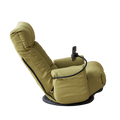 Adjustable Head And Waist, Game Chair, Lounge Chair In The Living Room, 360 Degree Rotatable Sofa Chair,Rotatable Seat Leisure Chair Deck Chair Green Metal Soft Cotton Metal