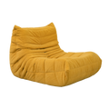 Floor Sofa Bean Bag Chair For Adults Fireside Bean Bag Lounger Memory Foam Chair For Home, Office, Apartment Or Gaming Venue Yellow Polyester Primary Living Space Firm Art Deco Armless Foam Polyester Blend