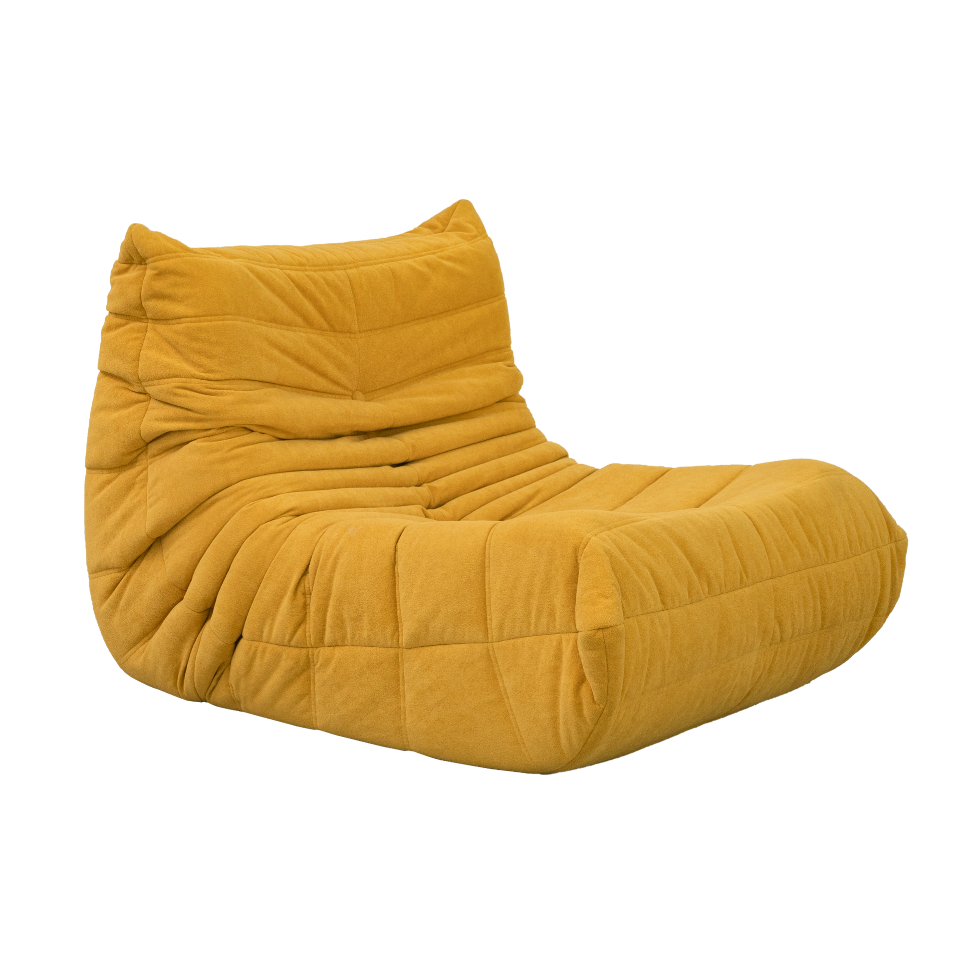 Floor Sofa Bean Bag Chair For Adults Fireside Bean Bag Lounger Memory Foam Chair For Home, Office, Apartment Or Gaming Venue Yellow Polyester Primary Living Space Firm Art Deco Armless Foam Polyester Blend