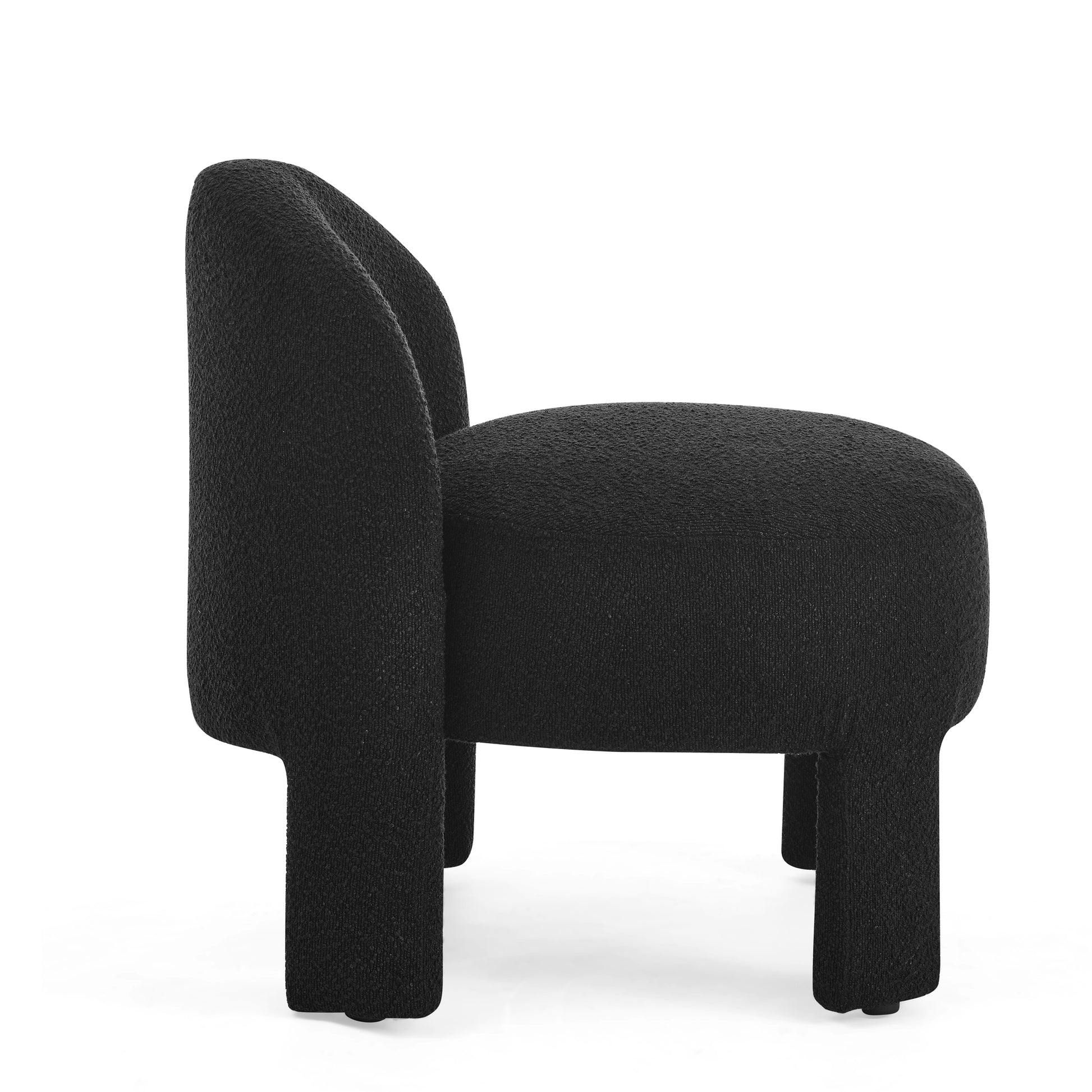 Hoop Gauze Lounge Chair With Soft Cushion And Backrest, Need To Be Assembled, Suitable For Living Room Bedroom Dining Room Black 24.5"*28.75"*28.75" Black Foam