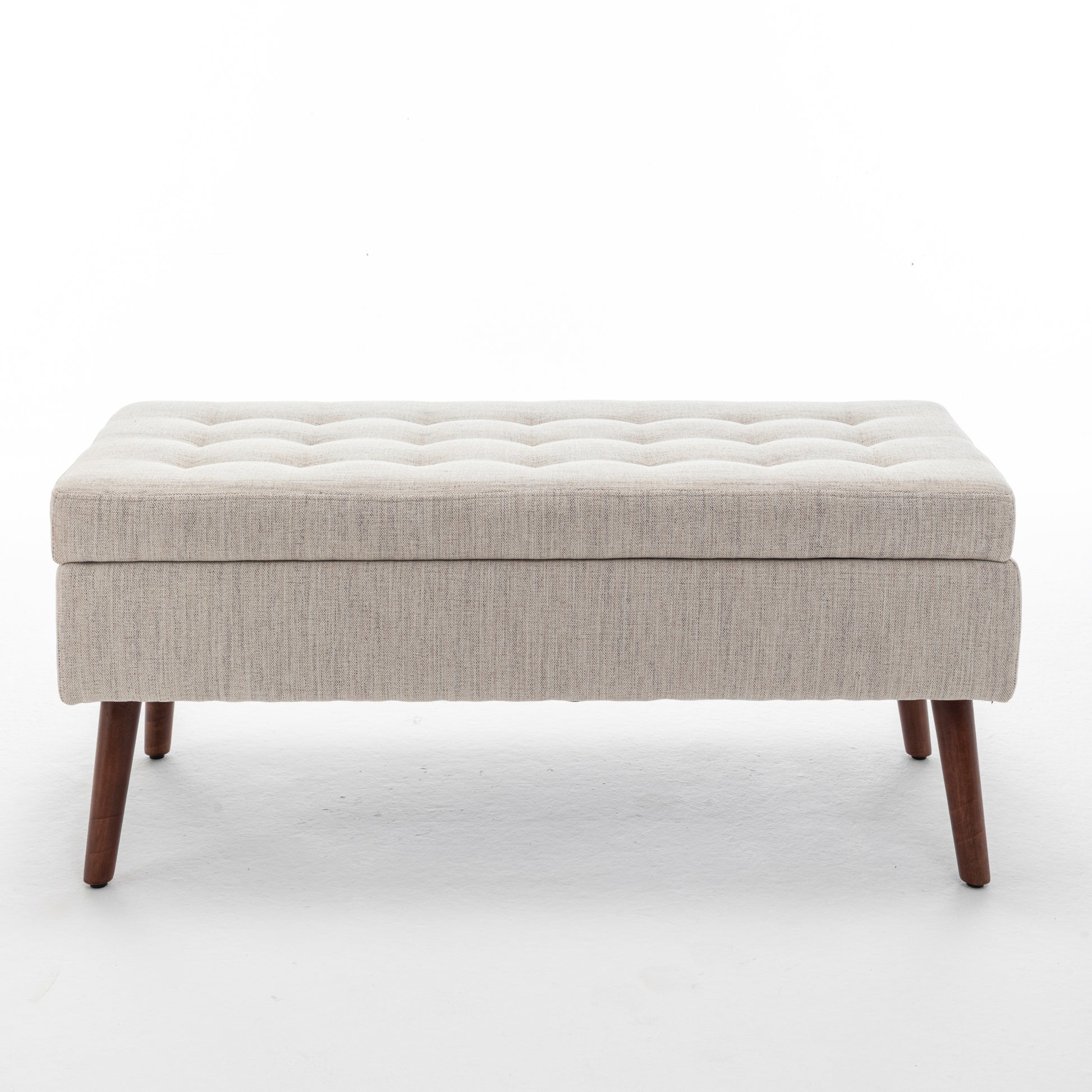 Storage Bench With Storage Bench For Bedroom End Of Bed Bench Foot Of Bed Bench Entryway Bench Storage Ottoman Bench 43.7" W X 18.1" D Off White Bench Off White Linen